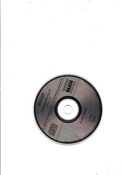 Joseph Haydn - Kodály Quartet - String Quartets Op. 54 Nos. 1 - 3 (CD) (Near Mint (NM or M-)) - Image 3