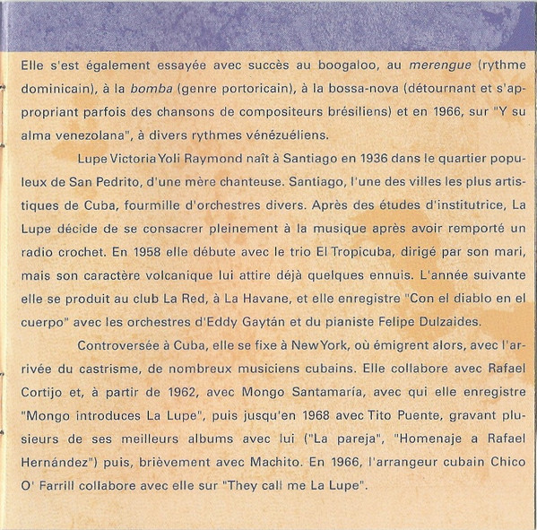 La Lupe - Salsa Masters - Best Of - La Lupe (Vol.2) (CD, Comp) (Mint (M)) - Image 5