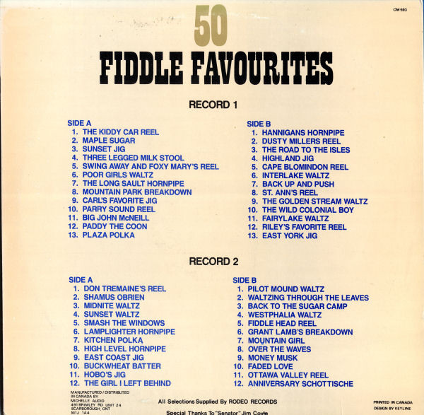 Various - Fiddle Favourites (50 Original Artists) (2xLP, Comp) (Mint (M)) - Image 2