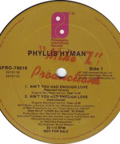 Phyllis Hyman - Ain't You Had Enough Love (12", Promo) (Mint (M))