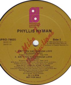 Alternative view of Phyllis Hyman - Ain't You Had Enough Love (12", Promo) (Mint (M))