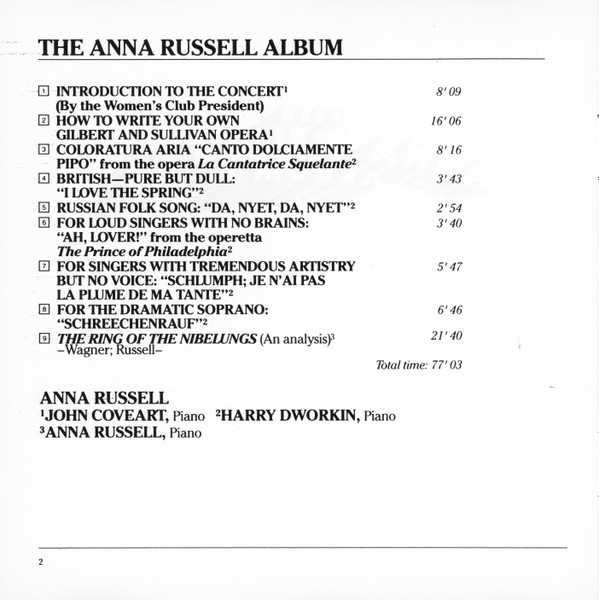 Anna Russell - The Anna Russell Album? (CD, Album, Mono, RE) (Near Mint (NM or M-)) - Image 5