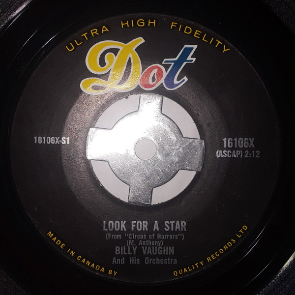 Billy Vaughn And His Orchestra - Look For A Star / He'll Have To Go (7", Single) (Very Good Plus (VG+))