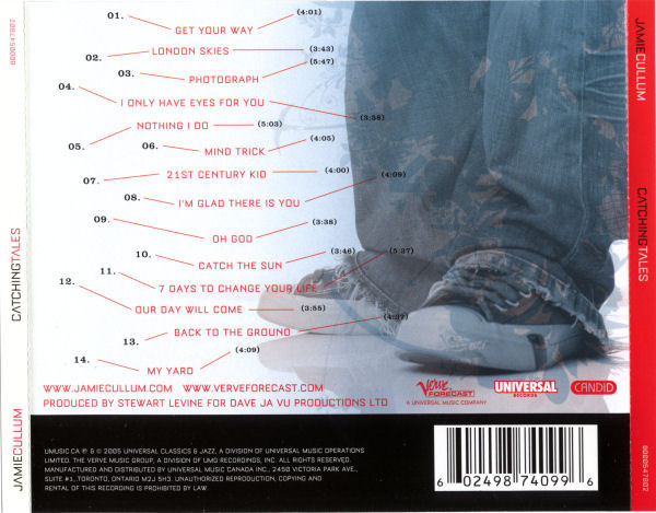 Jamie Cullum - Catching Tales (CD, Album) (Mint (M)) - Image 2