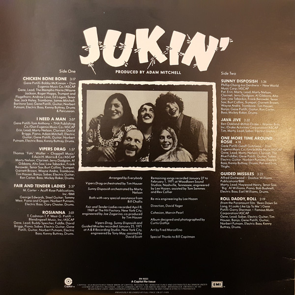 The Manhattan Transfer And Eugene Pistilli - Jukin' (LP, Album, RE) (Mint (M)) - Image 4