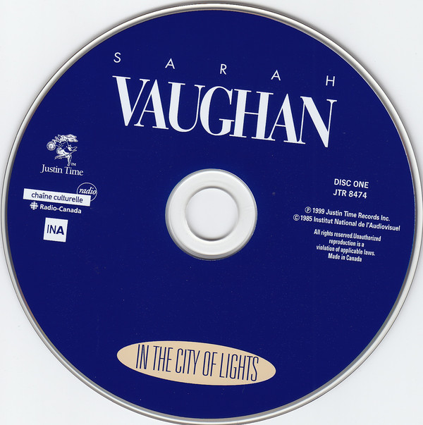 Sarah Vaughan - In The City Of Lights (2xCD, Album) (Mint (M)) - Image 4