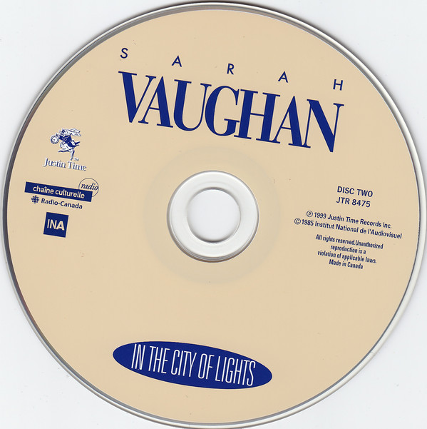 Sarah Vaughan - In The City Of Lights (2xCD, Album) (Mint (M)) - Image 5
