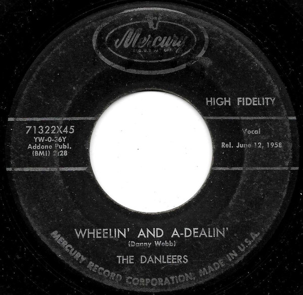 The Danleers - One Summer Night / Wheelin' And A-Dealin' (7", Single) (Near Mint (NM or M-)) - Image 2