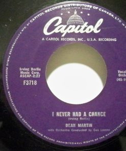Alternative view of Dean Martin - I Can't Give You Anything But Love / I Never Had A Chance (7", Single) (Very Good (VG))