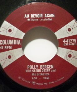 Alternative view of Polly Bergen With Glenn Osser And His Orchestra - Come Prima (For The First Time) / Au Revoir Again (7", Single) (Very Good Plus (VG+))
