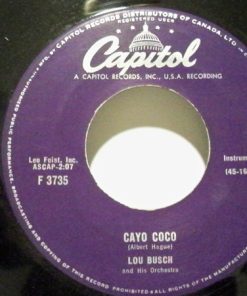Lou Busch & His Orchestra - Cayo-Coco / Hot Cappucchino (7", Single) (Very Good Plus (VG+))