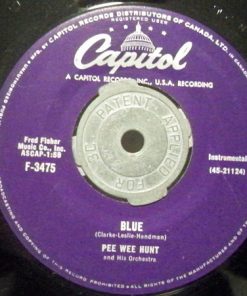 Alternative view of Pee Wee Hunt And His Orchestra - Rockin' Horse Rock / Blue (7", Single) (Very Good Plus (VG+))