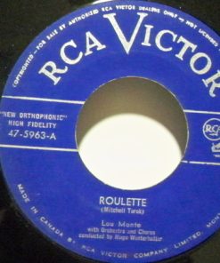 Alternative view of Lou Monte With, Hugo Winterhalter Orchestra - Cat's Whiskers / Roulette (7", Single) (Very Good Plus (VG+))