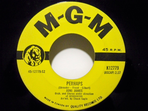Joni James - I Still Get A Thrill (Thinking Of You) / Perhaps (7", Single) (Near Mint (NM or M-)) - Image 2