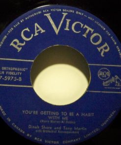 Alternative view of Tony Martin (3) And Dinah Shore - Melody Of Love / You're Getting To Be A Habit With Me (7", Single) (Very Good (VG))