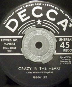 Peggy Lee - Crazy In The Heart / Mr. Wonderful (7", Single) (Near Mint (NM or M-))
