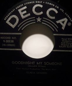 Felicia Sanders - Goodnight My Someone / Song Of Gervaise (7", Single) (Very Good Plus (VG+))
