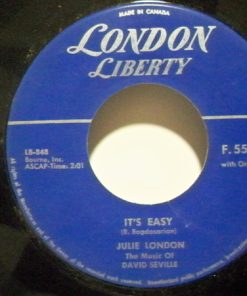 Julie London - It's Easy / Voice In The Mirror (7", Single) (Very Good (VG))
