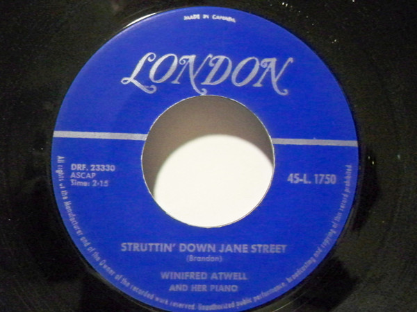 Winifred Atwell - Space Ship Boogie / Struttin' Down Jane Street (7", Single) (Very Good (VG)) - Image 2