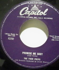 The Four Preps - Promise Me Baby / Again 'N' Again 'N' Again (7", Single) (Very Good (VG))