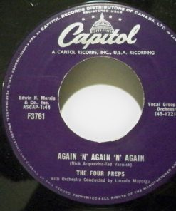 Alternative view of The Four Preps - Promise Me Baby / Again 'N' Again 'N' Again (7", Single) (Very Good (VG))