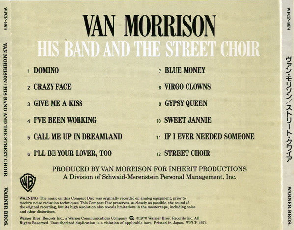 Van Morrison - His Band And The Street Choir (CD, Album, RE, RM) (Mint (M)) - Image 4