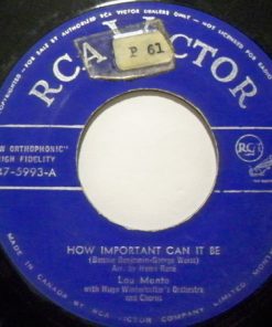 Alternative view of Lou Monte - Truly Yours / How Important Can It Be (7", Single) (Very Good Plus (VG+))
