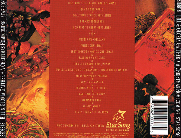 Bill & Gloria Gaither With Their Homecoming Friends - A Christmas Homecoming (CD, Album) (Near Mint (NM or M-)) - Image 2