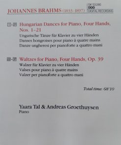 Alternative view of Johannes Brahms, Duo Tal & Groethuysen - Hungarian Dances - Waltzes (CD) (Near Mint (NM or M-))