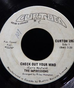 The Impressions - Check Out Your Mind / Can't You See (7", Single) (Very Good Plus (VG+))