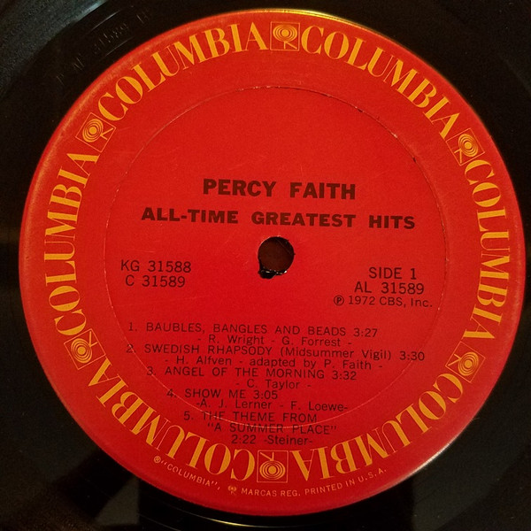 Percy Faith - All-Time Greatest Hits (2xLP, Comp, RE) (Mint (M)) - Image 3