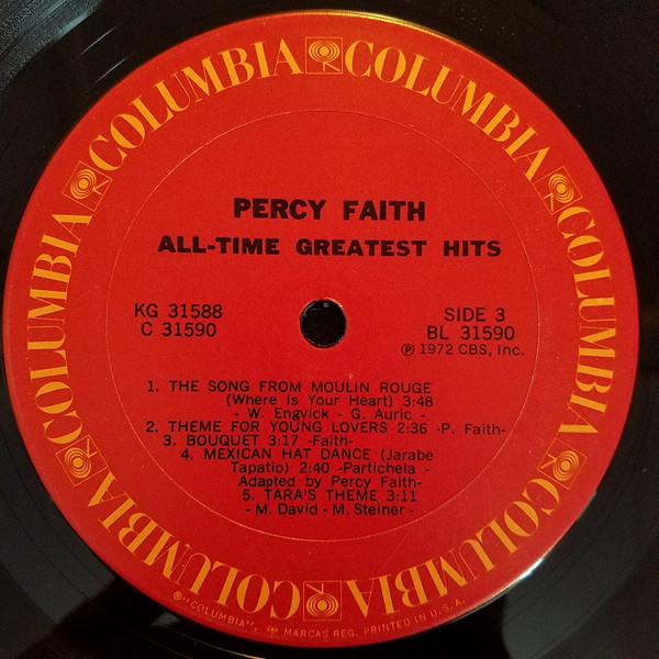 Percy Faith - All-Time Greatest Hits (2xLP, Comp, RE) (Mint (M)) - Image 5