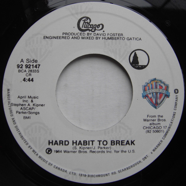 Chicago (2) - Hard Habit To Break (7", Single) (Near Mint (NM or M-))