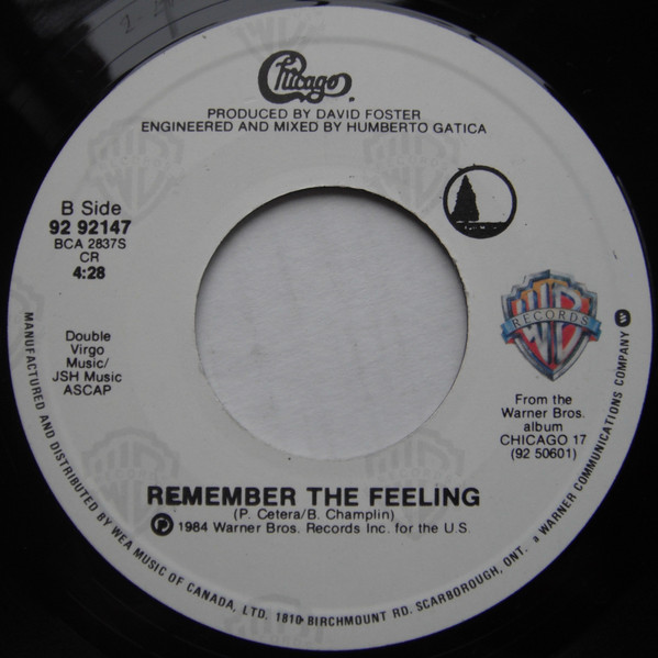 Chicago (2) - Hard Habit To Break (7", Single) (Near Mint (NM or M-)) - Image 2