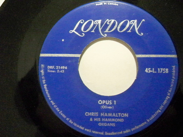 Chris Hamalton - Fascination / Opus 1 (7", Single) (Very Good (VG)) - Image 2