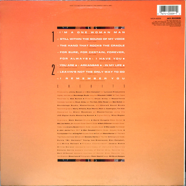 Glen Campbell - Still Within The Sound Of My Voice (LP, Album) (Mint (M)) - Image 2