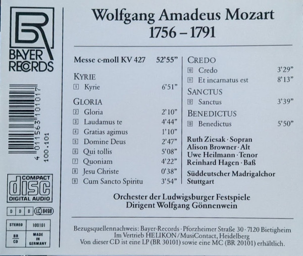 Wolfgang Amadeus Mozart - Aus Dem Ludwigsburger Schloß VIII (CD, Album) (Near Mint (NM or M-)) - Image 4