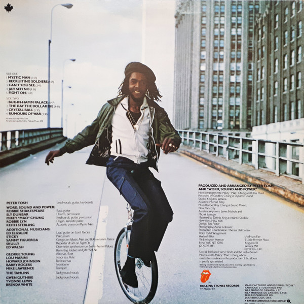 Peter Tosh - Mystic Man (LP, Album) (Mint (M)) - Image 2
