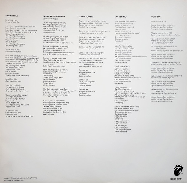 Peter Tosh - Mystic Man (LP, Album) (Mint (M)) - Image 5