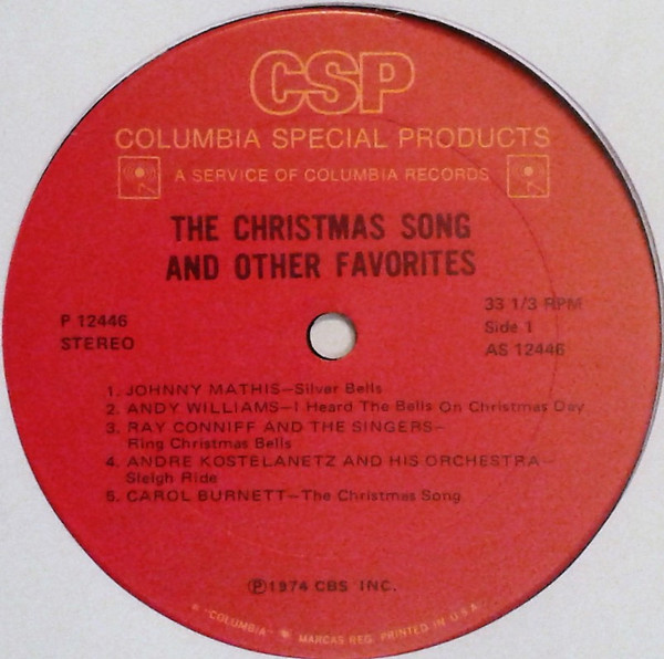 Various - The Christmas Song And Other Favorites (LP, Comp) (Mint (M)) - Image 3