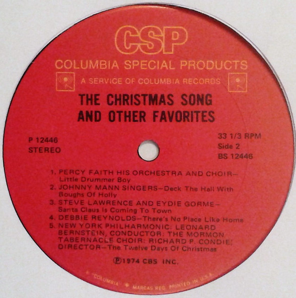 Various - The Christmas Song And Other Favorites (LP, Comp) (Mint (M)) - Image 4