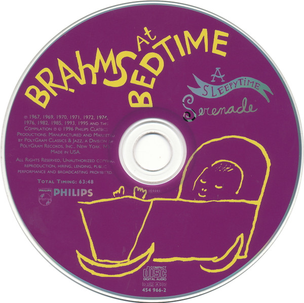 Johannes Brahms - Brahms At Bedtime: A Sleepytime Serenade (CD, Comp, RE) (Near Mint (NM or M-)) - Image 3