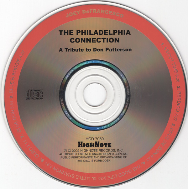 Joey DeFrancesco - The Philadelphia Connection - A Tribute To Don Patterson (CD, Album) (Near Mint (NM or M-)) - Image 3