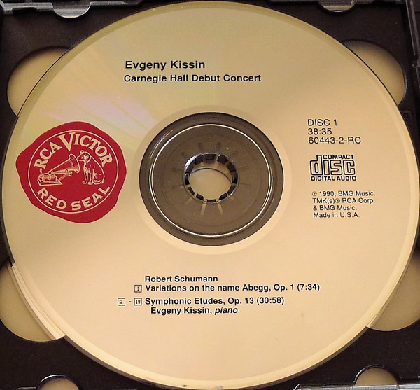Yevgeny Kissin - Robert Schumann, Sergei Prokofiev, Franz Liszt, Frédéric Chopin - Carnegie Hall Debut Concert (2xCD) (Near Mint (NM or M-)) - Image 2