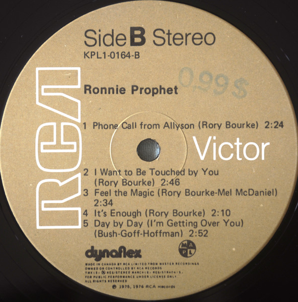 Ronnie Prophet - Ronnie Prophet (LP) (Mint (M)) - Image 4