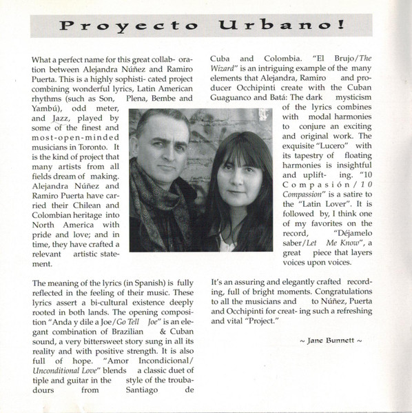 Alejandra Nuñez, Ramiro Puerta - Proyecto Urbano ~ Urban Project (CD) (Near Mint (NM or M-)) - Image 3