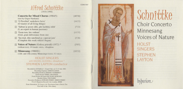 Alfred Schnittke, The Holst Singers, Stephen Layton - Choir Concerto / Minnesang / Voices Of Nature (CD, Album) (Near Mint (NM or M-)) - Image 5