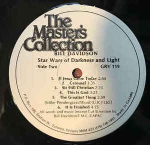 Bill Davidson (10) - Star Wars Of Darkness And Light (LP, Album) (Mint (M)) - Image 3