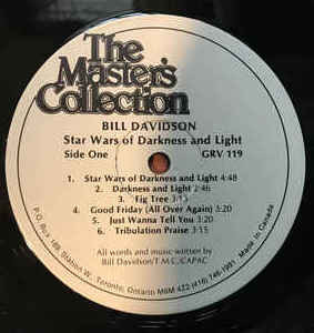 Bill Davidson (10) - Star Wars Of Darkness And Light (LP, Album) (Mint (M)) - Image 4