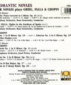 Alternative view of Guiomar Novaes, Edvard Grieg, Manuel De Falla, Frédéric Chopin - The Romantic Novaes (2xCD, Comp, RM) (Near Mint (NM or M-))